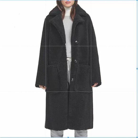 HiSO Canada Genuine Sherpa Sheepskin/Fur Reversible Coat with Belt - $3,500. - Picture 14 of 15